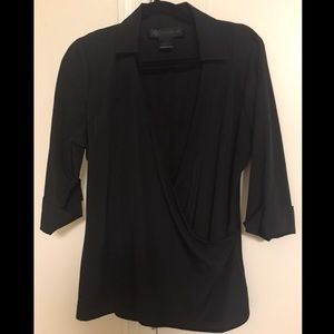 KARDASHIAN KOLLECTION black wrap top🔥